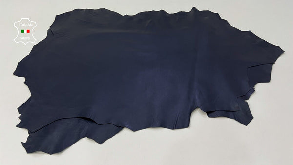 DARK BLUE Soft Italian Lambskin leather hides 2 skins 10+sqf 0.7mm #C289