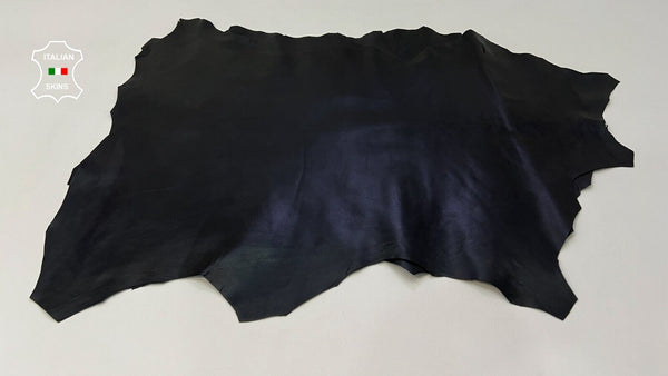 BLACK Soft Italian Lambskin leather hides Bookbinding 2 skins 10+sqf 0.8mm #C286