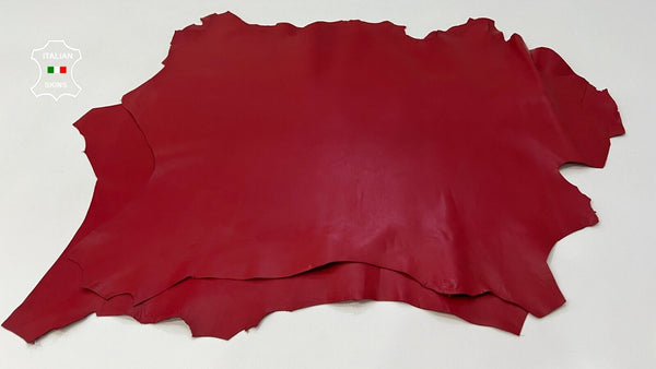 RED Soft Italian Lambskin leather hides Bookbinding 2 skins 10+sqf 0.8mm #C283