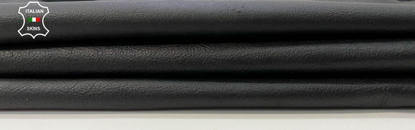 BLACK  MATTE Thin Soft Italian Goatskin Goat leather hides skins 5sqf 0.6mm C265