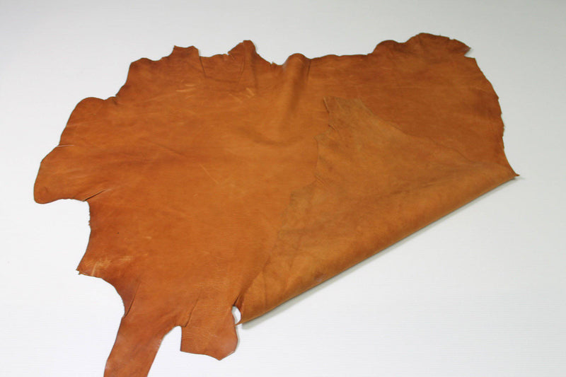 COGNAC BROWN BRANDY aniline natural vegetable tan Italian genuine Goatskin Goat Leather leather wholesale skins hides 0.5mm to 1.2mm