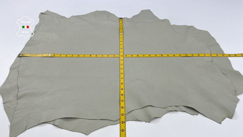 LIGHT GREENISH KHAKI Soft Italian Lambskin leather 2 skins 9+sqf 0.8mm #C1811