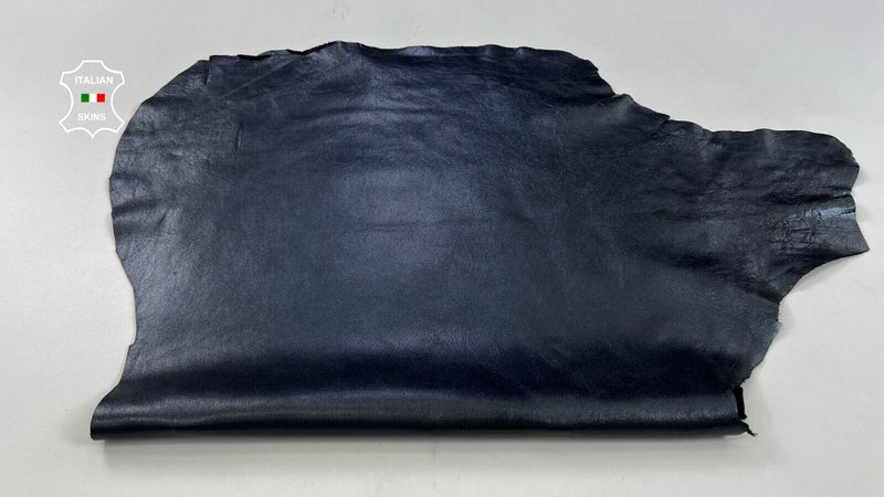 PEARLIZED GUNMETAL Thick Soft Italian Lambskin leather hides 5sqf 1.2mm #C1854