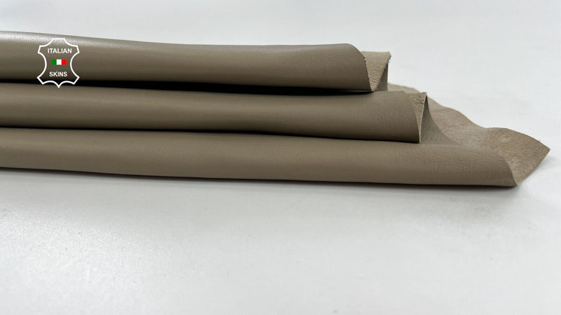 khaki beige Soft Italian Lambskin leather hide Bookbinding 4+sqf 1.0mm #C1452