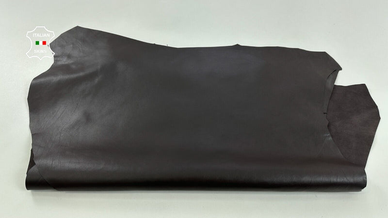 CHOCOLATE BROWN Italian Lambskin Sheep Lamb leather 2 skins 9sqf 0.8mm #C2948