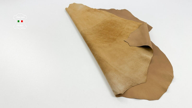 SAND LIGHT BROWN Soft Italian Lambskin leather hide Bookbinding 5sqf 0.7mm C2882