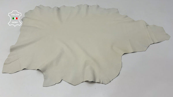 IVORY WRINKLED Thin Soft Italian Lambskin Sheep leather hides 6sqf 0.6mm #C36