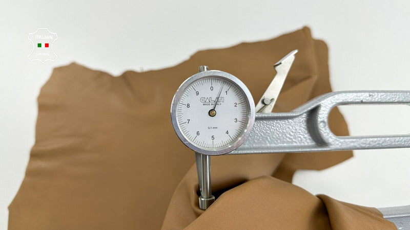 SAND LIGHT BROWN Soft Italian Lambskin leather hide Bookbinding 5sqf 0.7mm C2882