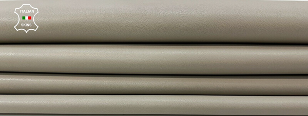 MUSHROOM GREY PANTONE 400 Soft Italian Lambskin leather hides 7+sqf 0.7mm #B9932