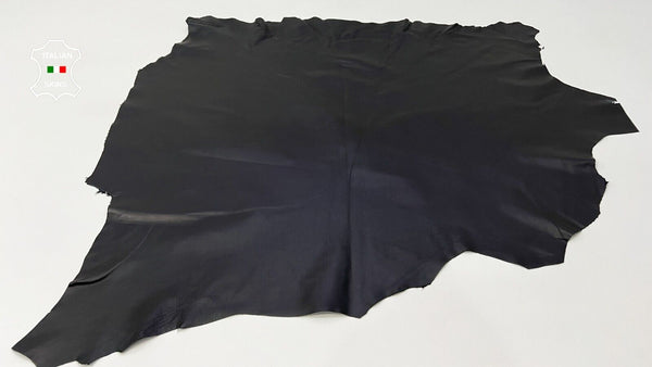 BLACK Thin Soft Italian Lambskin leather hides Bookbinding 6+sqf 0.6mm #B9991
