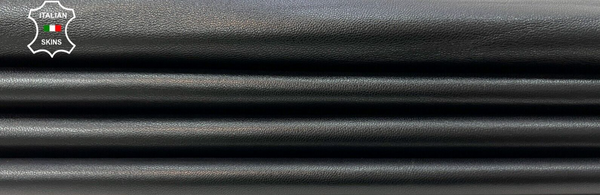 PREMIUM BLACK Soft Italian Lambskin leather hides Bookbinding 7+sqf 0.7mm #B9992
