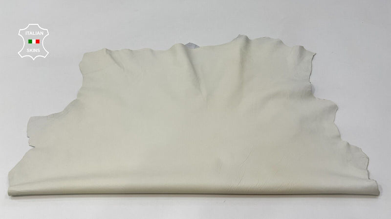 IVORY WRINKLED Thin Soft Italian Lambskin Sheep leather hides 6sqf 0.6mm #C36