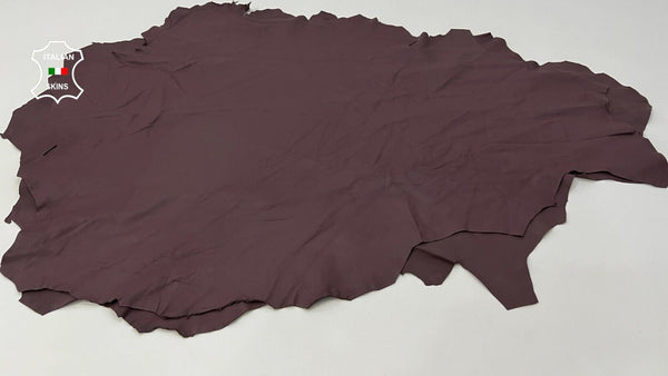 ROSEWOOD BROWN Soft Italian Lambskin leather hides 2 skins 14+sqf 0.8mm #B9942