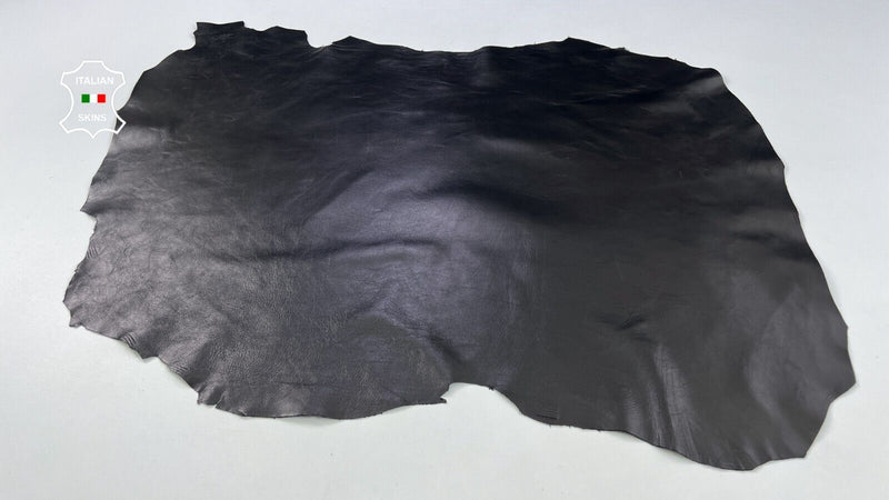 BLACK BRONZE HUE SHINY Italian Lambskin leather Bookbinding 5+sqf 0.8mm #C1800
