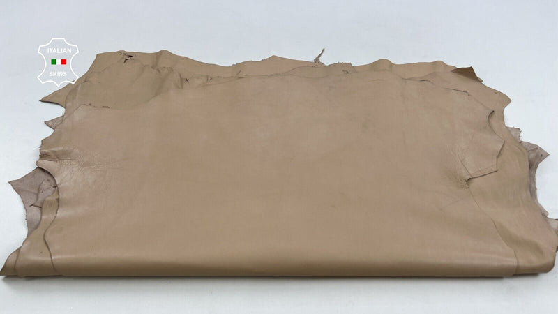 BEIGE NUDE Soft Italian Lambskin leather hide hides 3 skins 15+sqf 0.8mm C1612