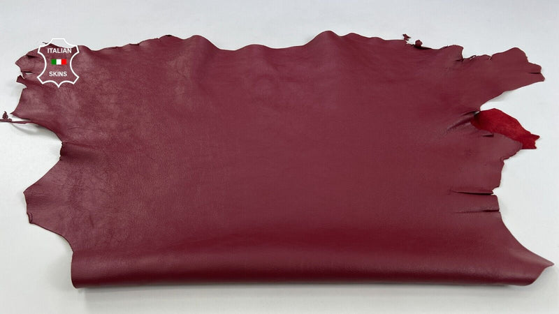 WINE BORDEAUX ROUGH Thick Goatskin Goat leather hides skins 8sqf 1.4mm #C2110