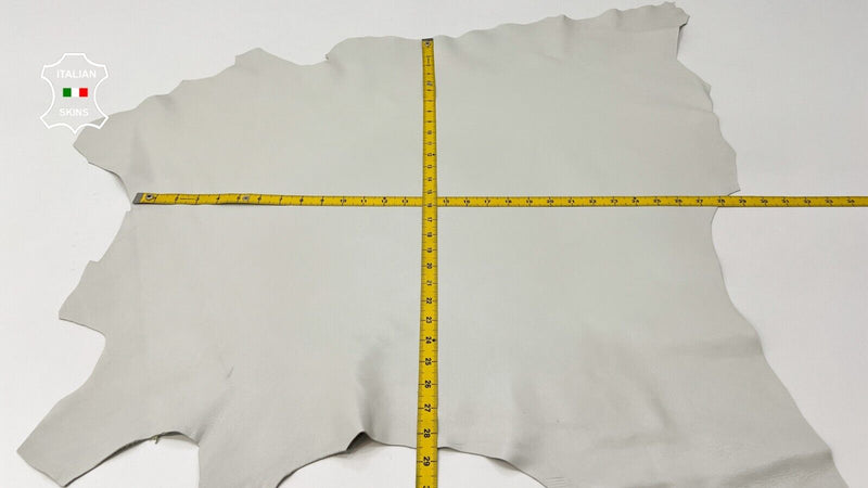 LIGHT IVORY Soft Italian Lambskin Lamb leather hide Bookbinding 6+sqf 0.9mm C282
