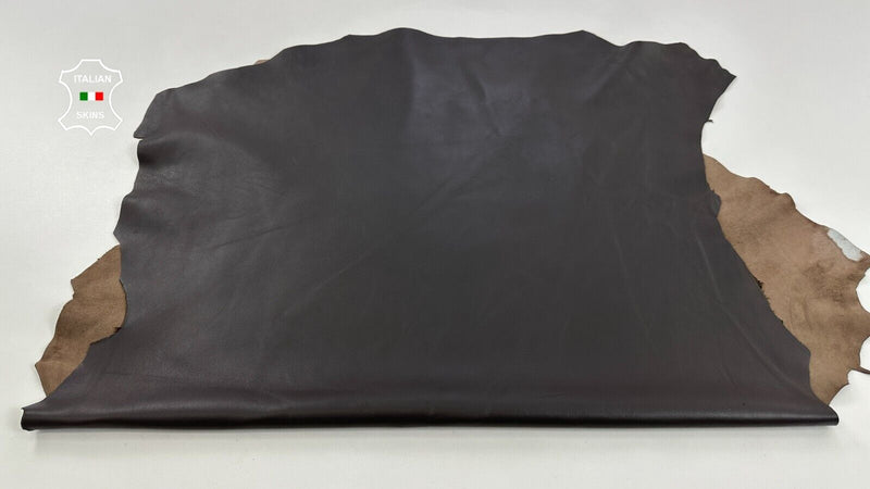 DARK TAUPE BROWN Soft Italian Lambskin Sheep leather hides 8+sqf 1.0mm #C2946
