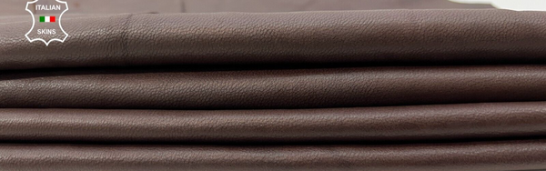 BURNT BROWN Soft Italian Lambskin leather hides Bookbinding 7sqf 0.8mm #B9938
