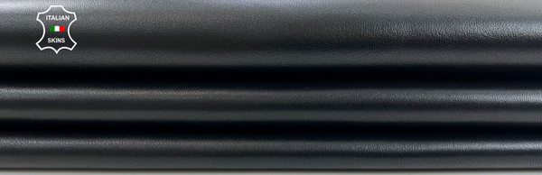 jet black Thick Soft Italian Lambskin Lamb Sheep leather hides 6sqf 1.1mm C766