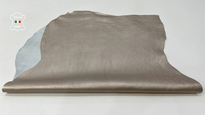 ECRU PEARLIZED ROUGH Thick Italian Goatskin leather skins hides 7sqf 1.1mm #C235