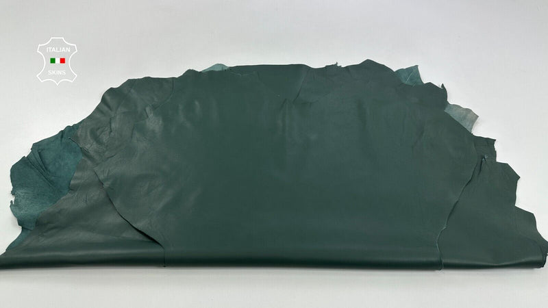 JUNGLE GREEN COLOR Soft Lambskin Lamb Sheep leather 3 skins 25sqf 0.8mm C2681