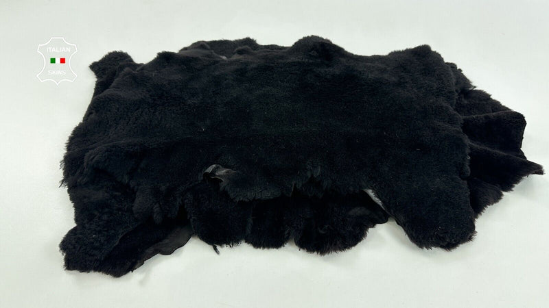 VERY DARK BROWN sheepskin Hair on leather fur 4 skins 17"x29" total 10sqf #C2623