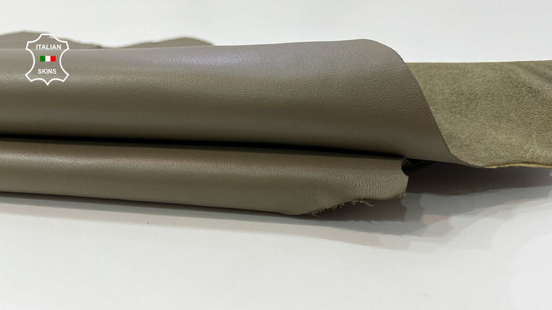 OLIVE ARMY GREEN Thick Italian Goatskin leather hide Bookbinding 5+sqf 1.2mm C91