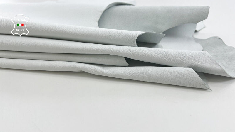 WHITE ROUGH Soft Italian Goatskin Goat leather hides 2 skins 10+sqf 1.0mm #C523