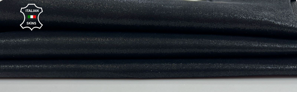 BLACK SHIMMER & SHINY LAME PRINT Italian Soft Goatskin leather 2sqf 1.0mm #C1116