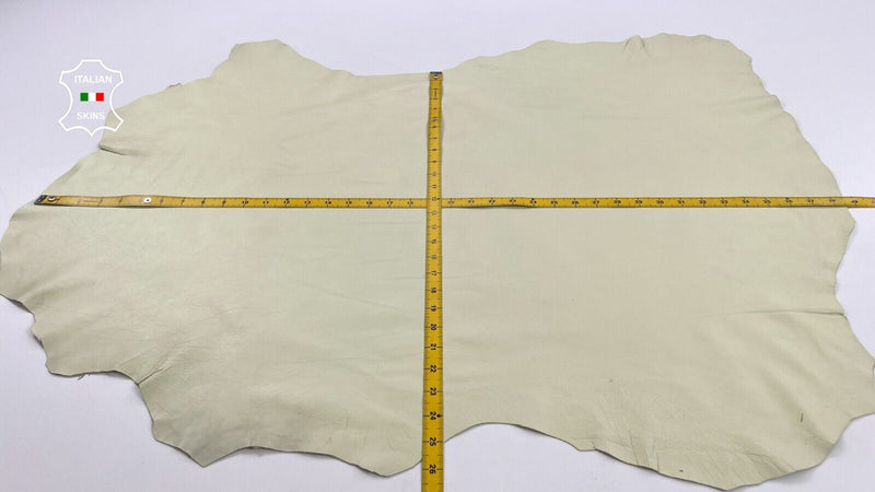 PALE YELLOW Thin Soft Italian Lambskin Sheep leather hides 7+sqf 0.6mm #C1512