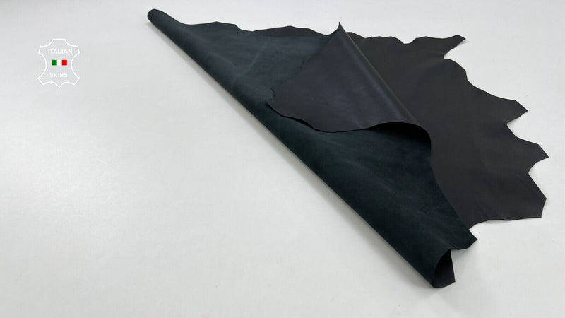 BLACK Italian Metis Lambskin Lamb Sheep leather skins hides 5sqf 0.9mm #C819