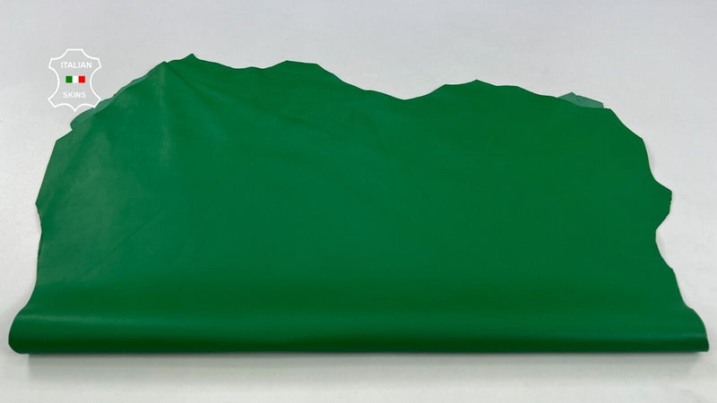 GREEN Thick Soft Italian Lambskin Sheep leather hides skins 6sqf 1.1mm #C1772