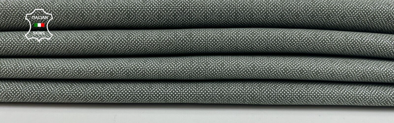 OFF WHITE EYE ATTRACTION PRINT ON KHAKI ARMY Goatskin leather 4+sqf 0.9mm #C1179