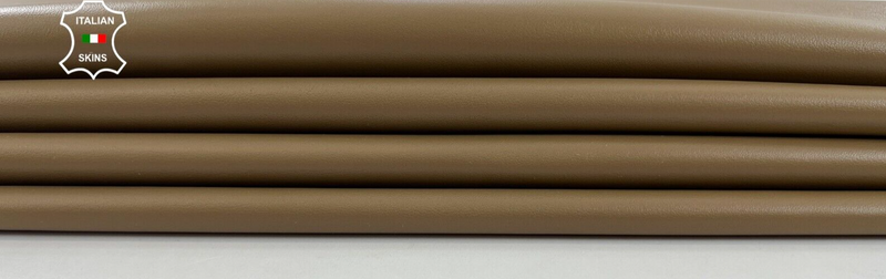 SAND BROWN Soft Italian Lambskin leather Bookbinding 2 skins 10sqf 0.7mm #C1454