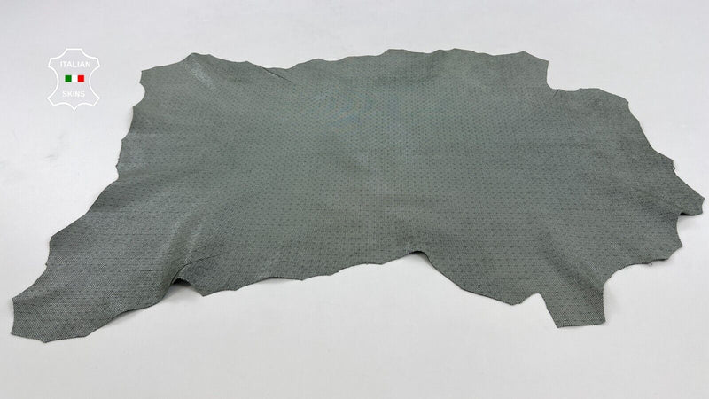 OFF WHITE EYE ATTRACTION PRINT ON KHAKI ARMY Goatskin leather 4+sqf 0.9mm #C1179