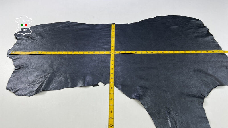 PEARLIZED GUNMETAL Thick Soft Italian Lambskin leather hides 5sqf 1.2mm #C1854