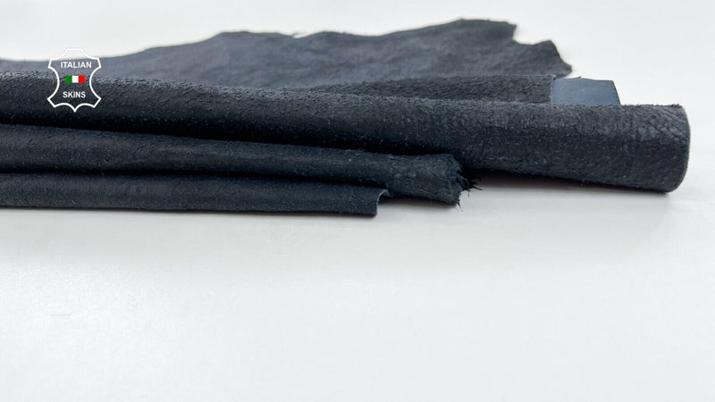 DARK BLUE ANTIQUED VERY VINTAGE Look Thin Soft Lamb leather 7sqf 0.6mm #C1489