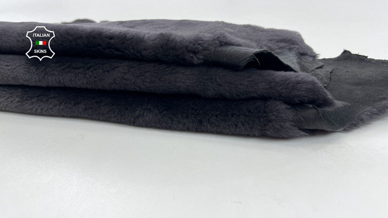 TAUPE GREY Hair On Italian sheepskin Lamb shearling fur hides 21"X34" #C1387