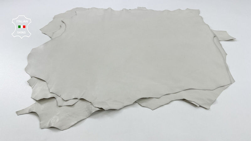 IVORY BONES LIGHT BEIGE Soft Italian Lambskin leather 3 skins 15sqf 0.9mm C664