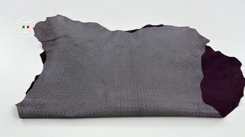 OFF WHITE EYE ATTRACTION PRINT ON GRAPE Soft Goatskin leather 5+sqf 0.7mm #C1176