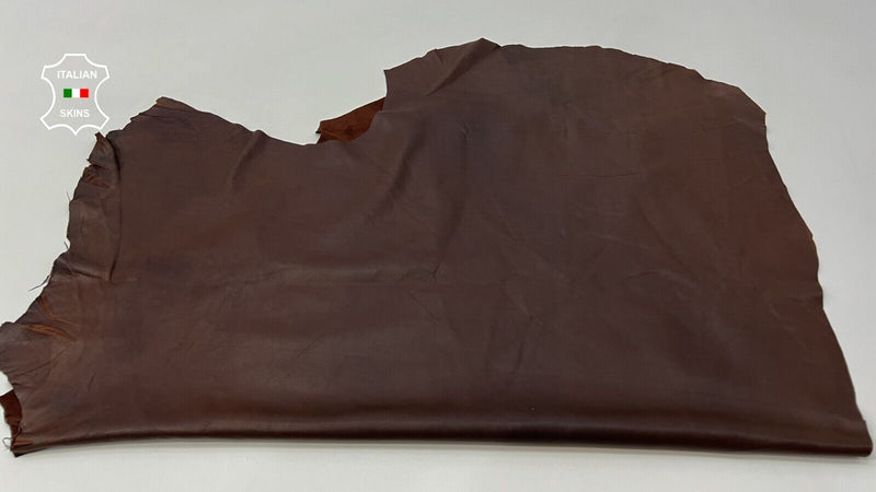 BURNT BROWN Soft Italian Lambskin leather hides Bookbinding 7sqf 0.8mm #B9938