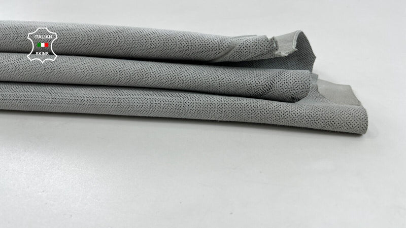 GREY NUBUCK EYE ATTRACTION PRINT Goatskin Goat leather hides 3+sqf 1.0mm #C1091