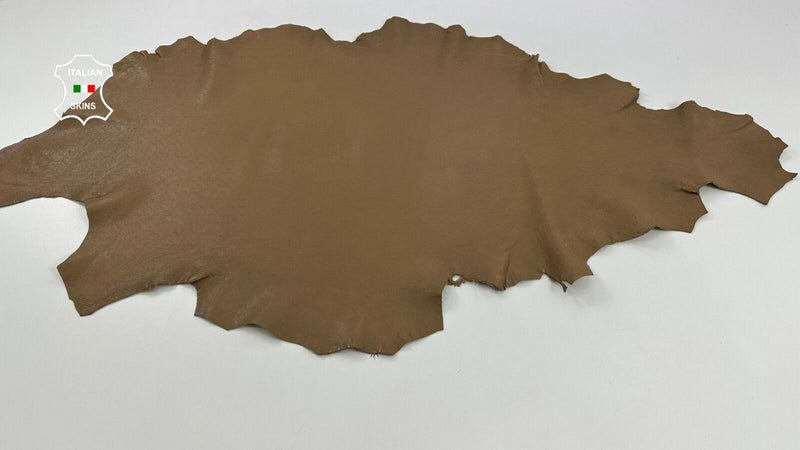 CAMEL BROWN PERFORATED TEXTURED Thick Soft  Lambskin leather 8sqf 1.6mm #C2901