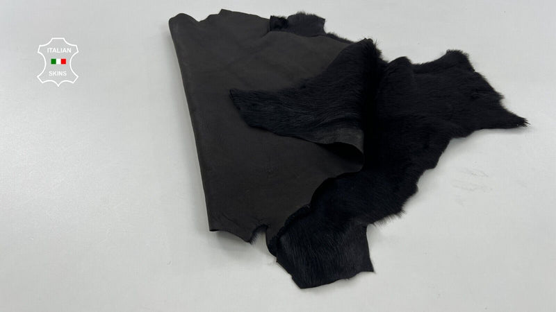 VERY DARK BROWN SHORT Hair On sheepskin Lamb shearling fur hides 15"X22" #C1382
