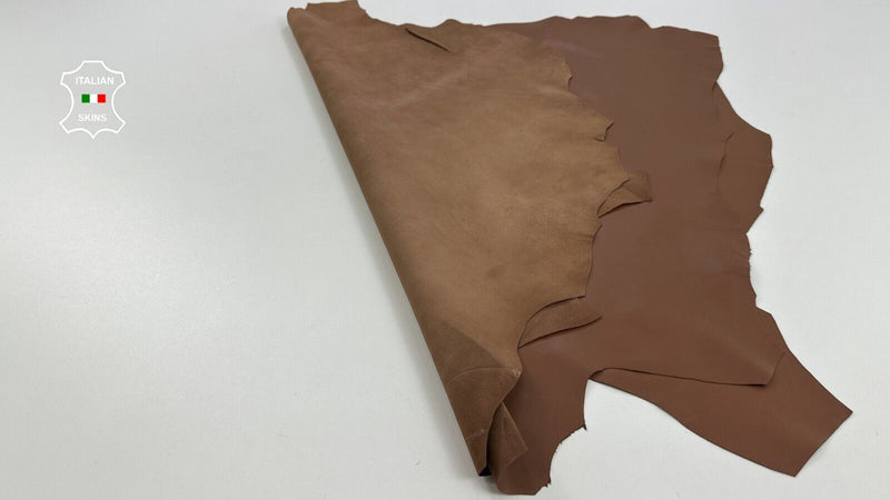 SIENNA BROWN Soft Lambskin Sheep leather Bookbinding 2 skins 10+sqf 0.8mm #C2869