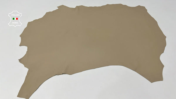 BEIGE Soft Italian Lambskin Lamb Sheep leather hides Bookbinding 6sqf 0.8mm #C12