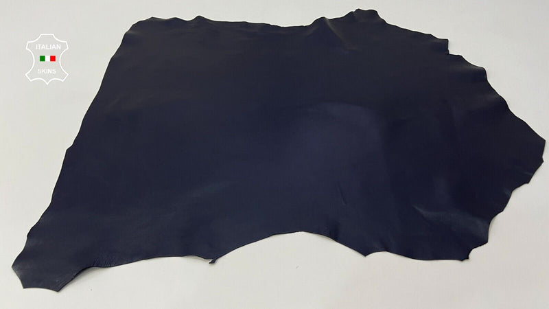 NAVY DARK BLUE Soft Italian Lambskin leather hides Bookbinding 7sqf 1.0mm #B9934