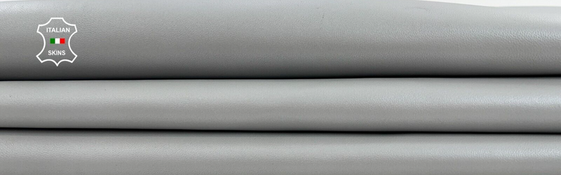 LIGHT GREY PEARLIZED Thick Soft Italian Lambskin leather 6+sqf 1.1mm #C1446