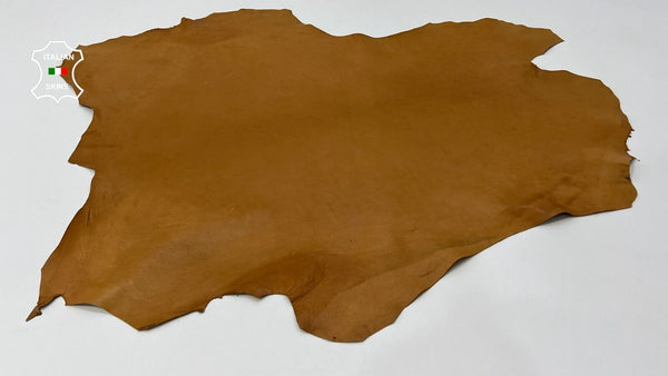 NATURAL TAN VEGETABLE TANNED Soft Italian Lambskin hide leather 7+sqf 0.9mm C253